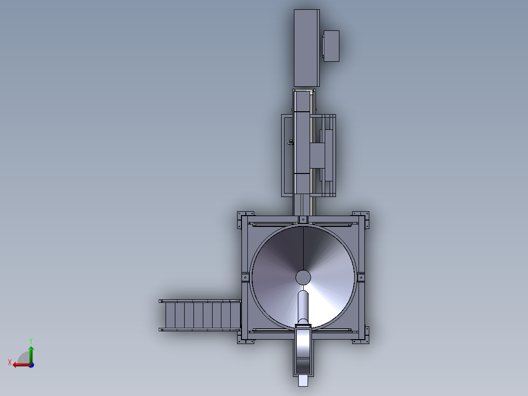 立式灌装机后视图