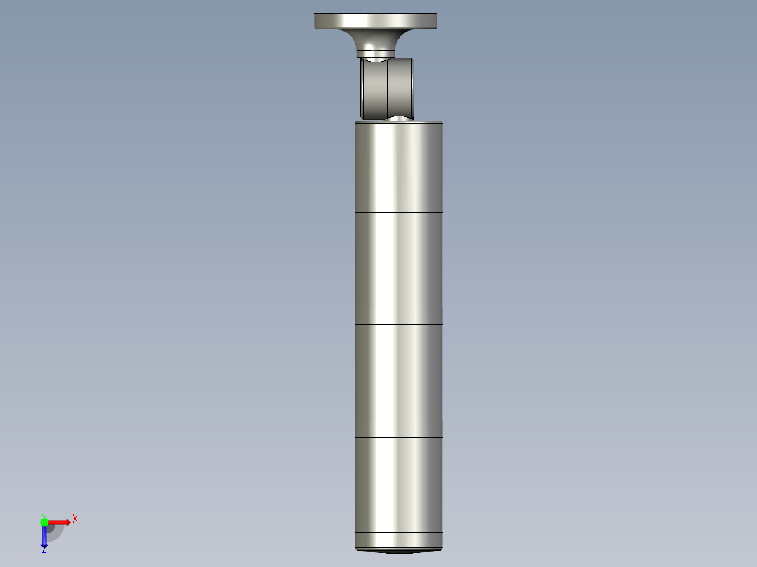 SPT5-T-DC24V配底座三色警示灯俯视图