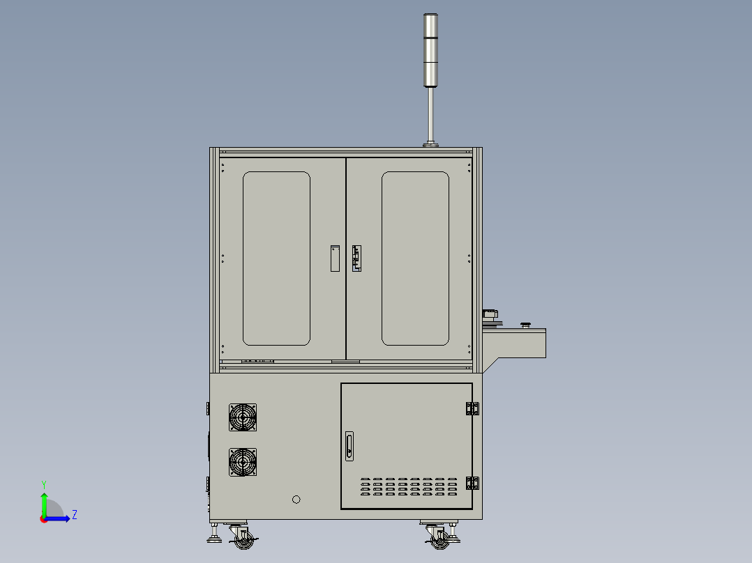 手机壳多工位打磨机左视图