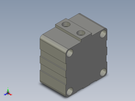 气缸SMCCDQ2B100X10-内牙正等轴测缩略图
