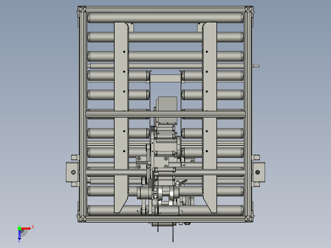 防拆防拆标签机的总成俯视图