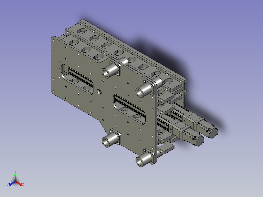 伸缩臂装配主视图