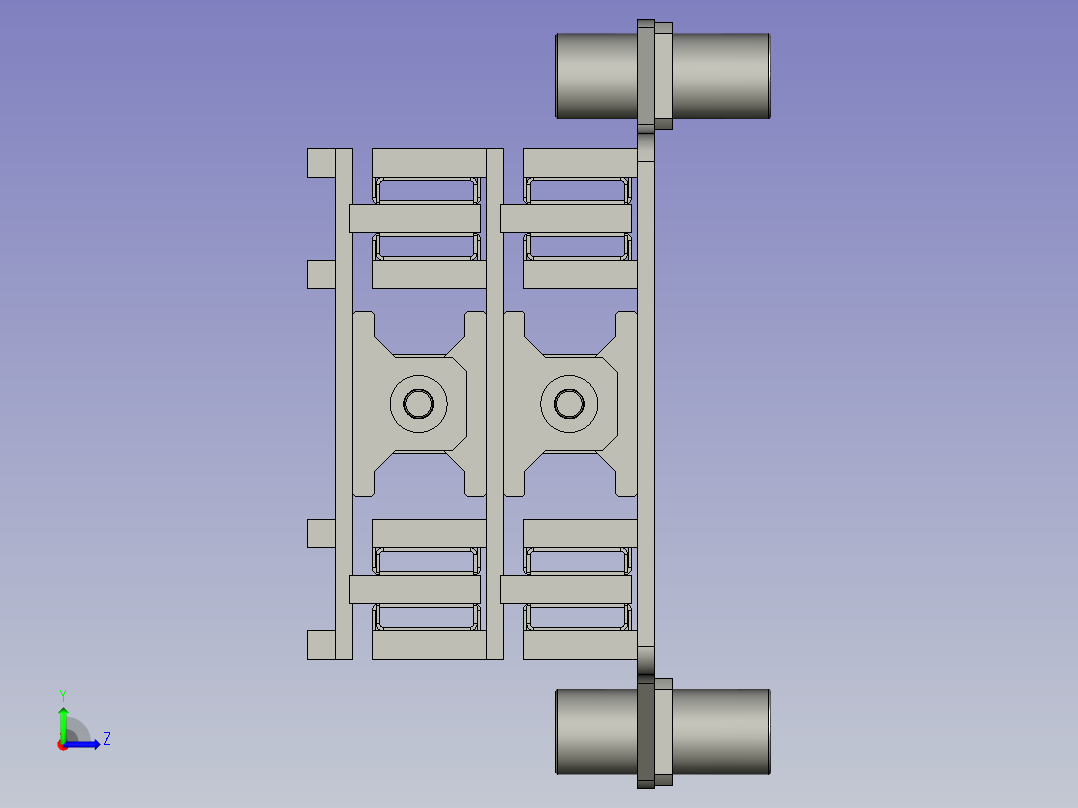 伸缩臂装配左视图