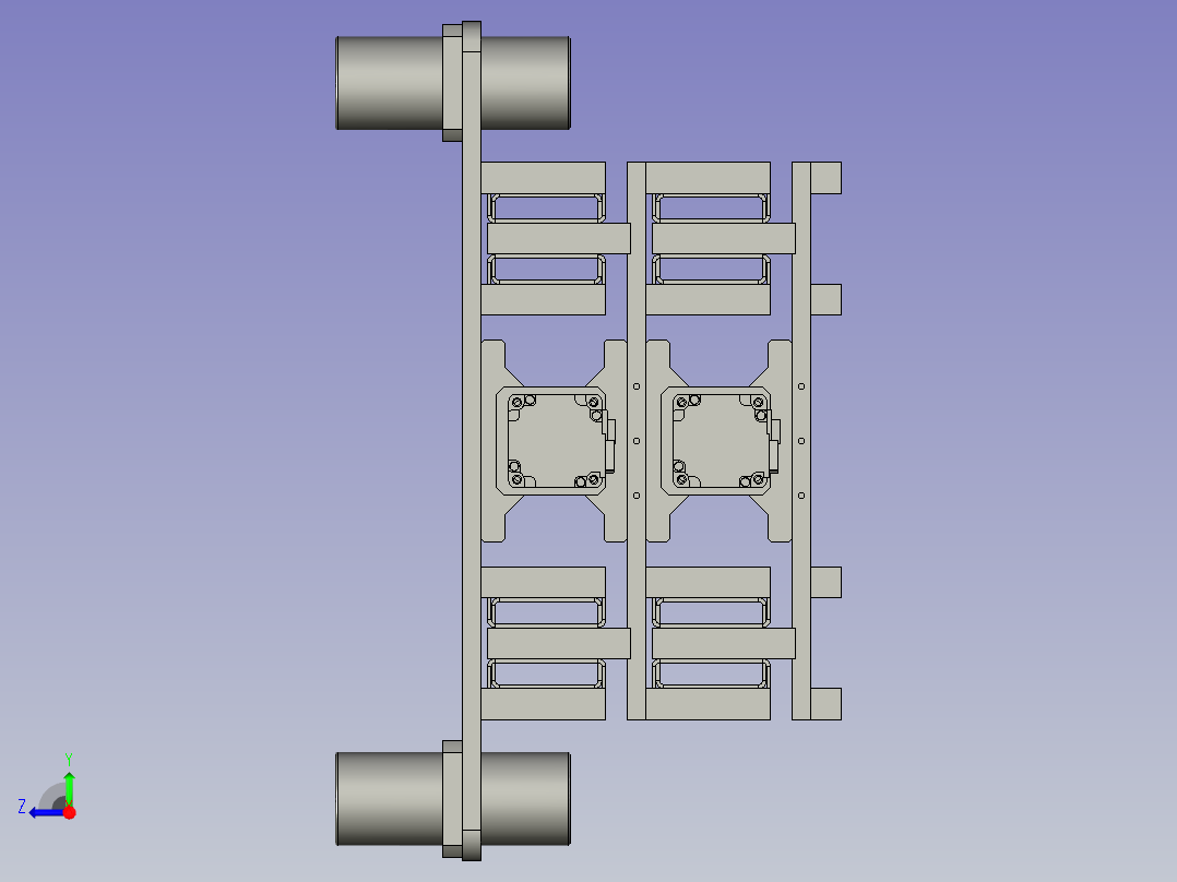 伸缩臂装配右视图
