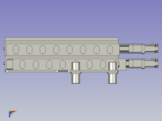 伸缩臂装配俯视缩略图