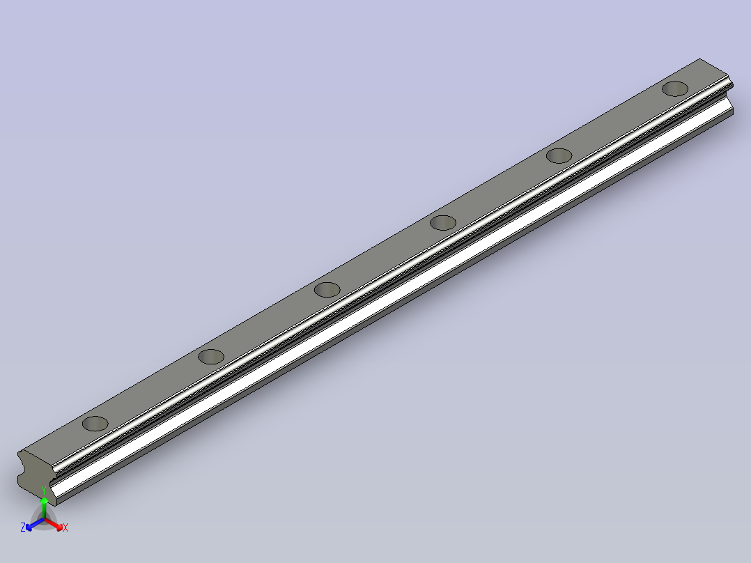 滑轨HGH20CA-350主视图