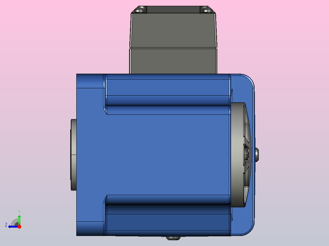 YF调速电磁制动电机40yf03-1800右视图
