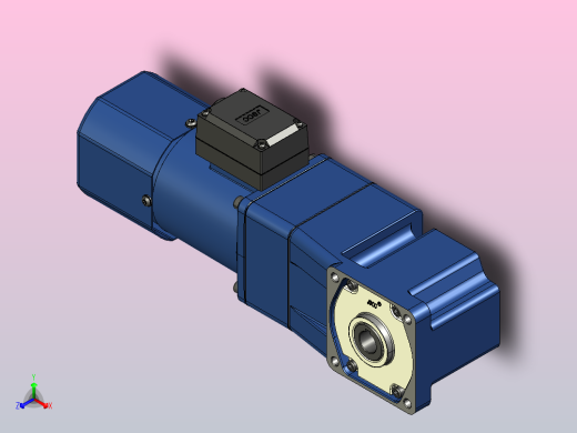 YF调速电磁制动电机40yf03-1800正等轴测缩略图