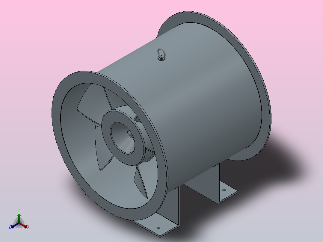 JAFF-Z机翼式轴流风机[JAFF-S-3.15Ⅰ-]主视图
