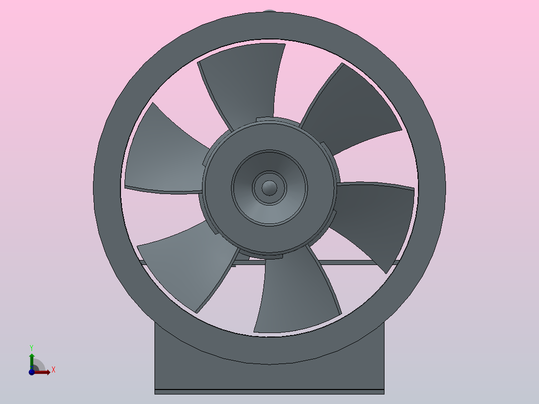 JAFF-Z机翼式轴流风机[JAFF-S-3.15Ⅰ-]前视图