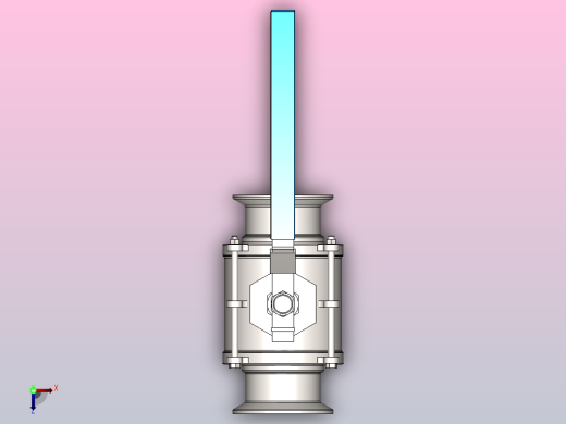 DQP-01手动卡式球阀[DQP-01-DN65]俯视缩略图