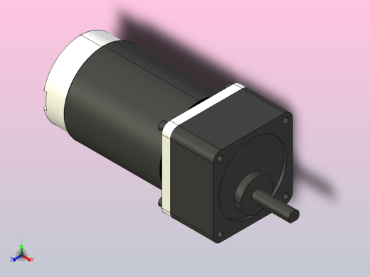 DC2（15-20W）系列电机[DC2GN20-N-24-23s]正等轴测缩略图