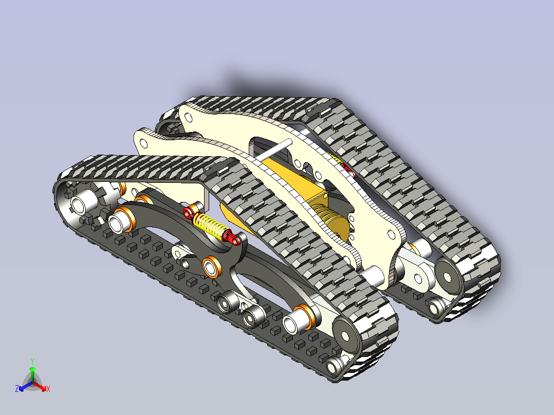 DTV Shredder全地形履带滑板车设计图主视图