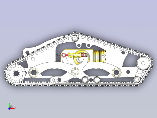 DTV Shredder全地形履带滑板车设计图前视缩略图