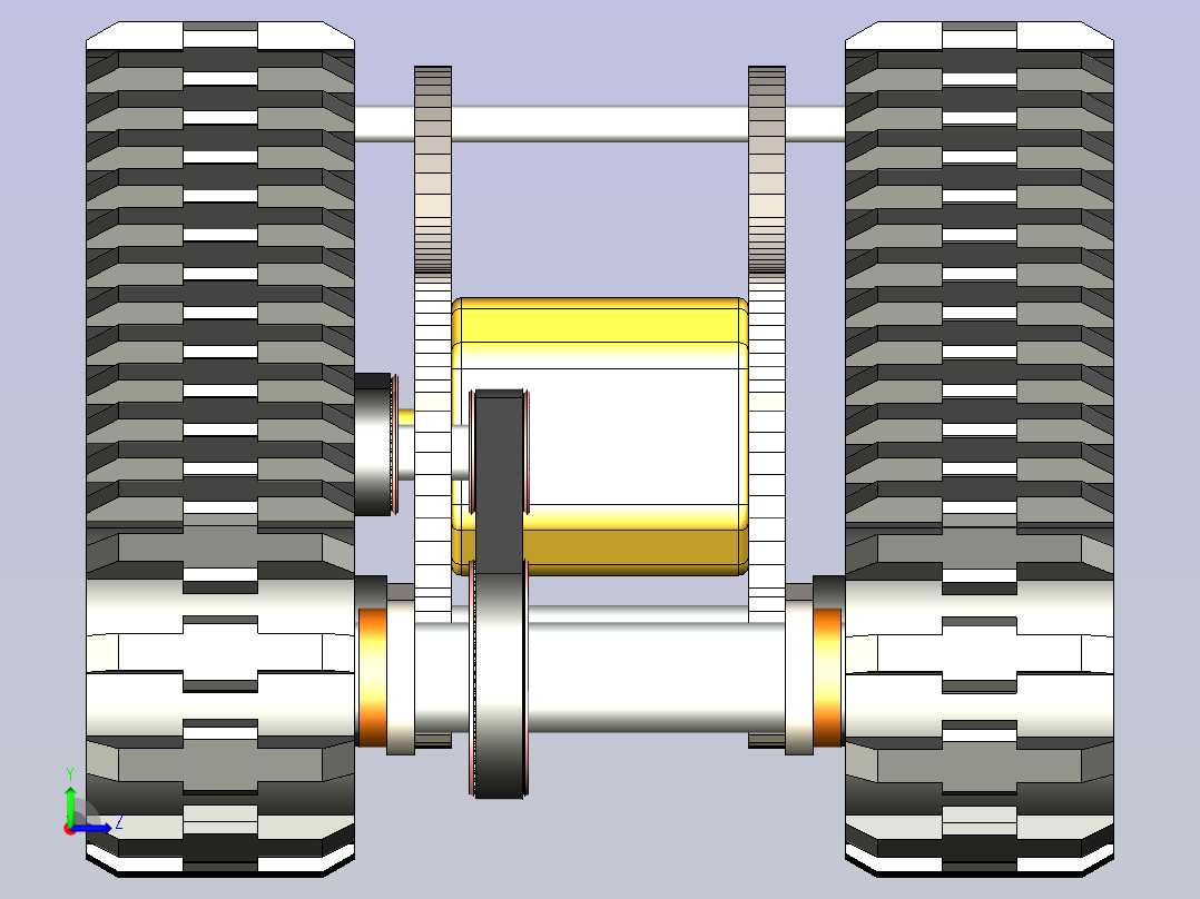 DTV Shredder全地形履带滑板车设计图左视图