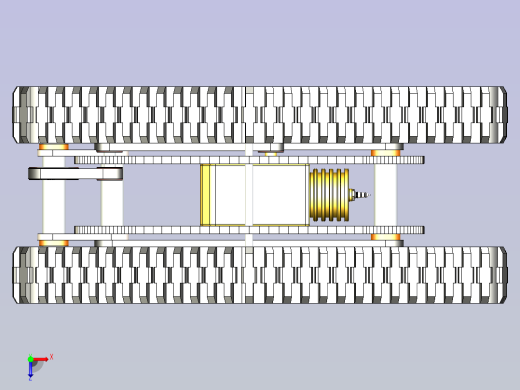 DTV Shredder全地形履带滑板车设计图俯视缩略图
