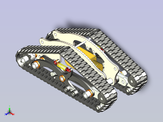 DTV Shredder全地形履带滑板车设计图正等轴测缩略图