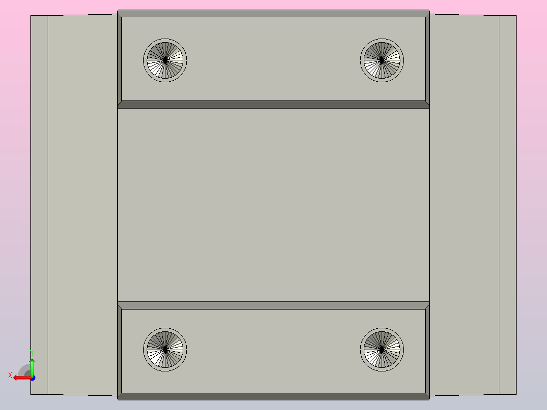 直线导轨LWL12滑块后视图