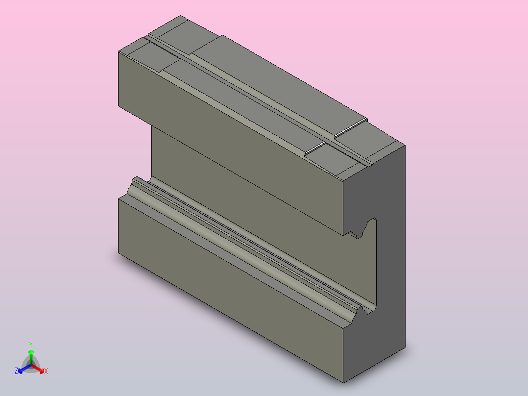 直线导轨LWL12滑块正等轴测图