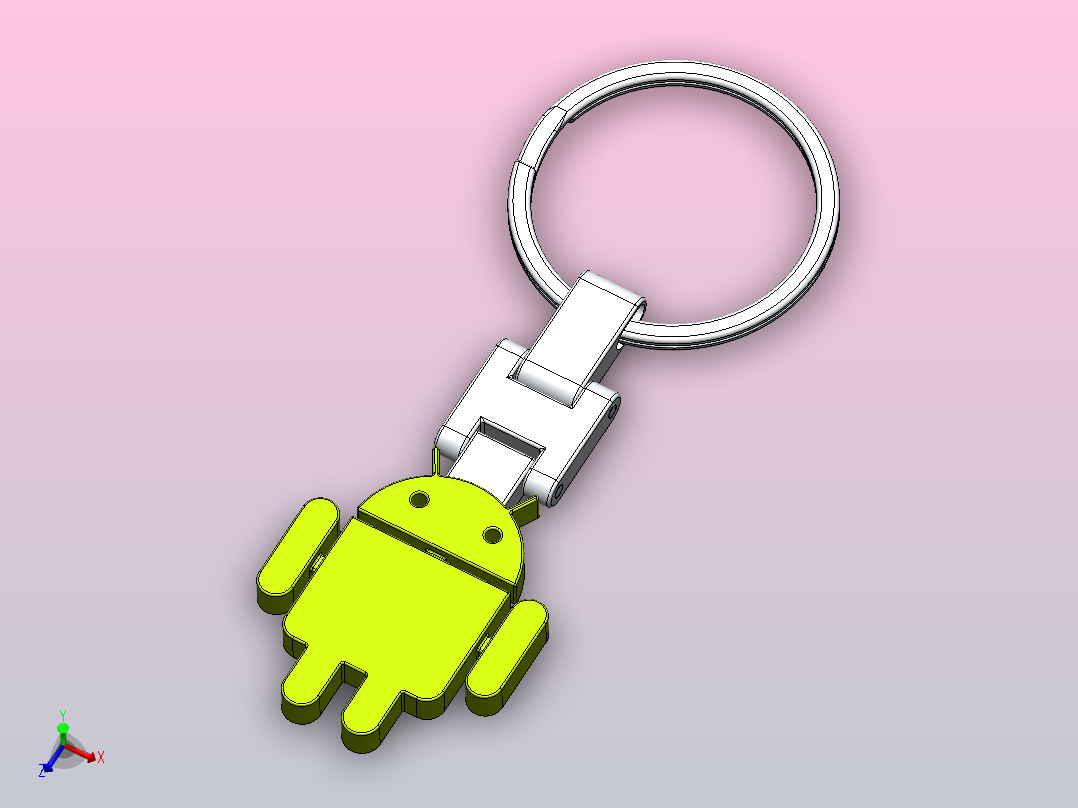 Android钥匙圈和徽标主视图