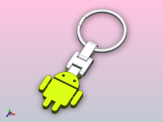 Android钥匙圈和徽标