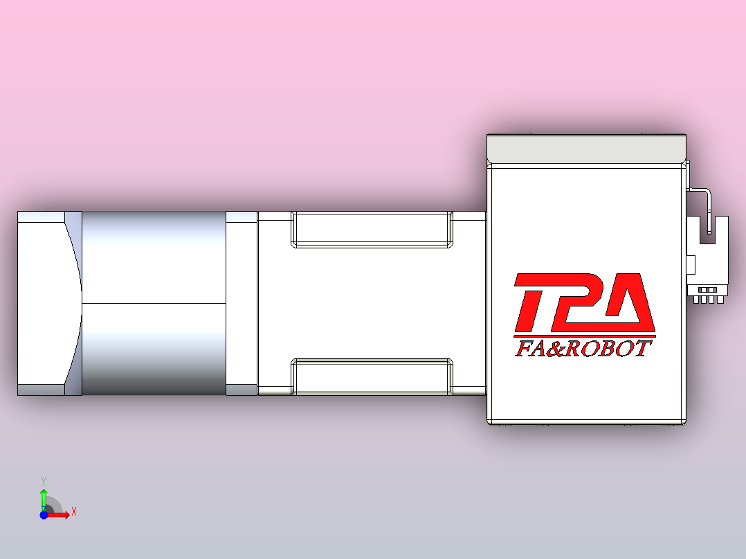 伺服电机集成皮带传动直线执行器TPA-OCB-60-140-L2150-DL-J60-N3前视图