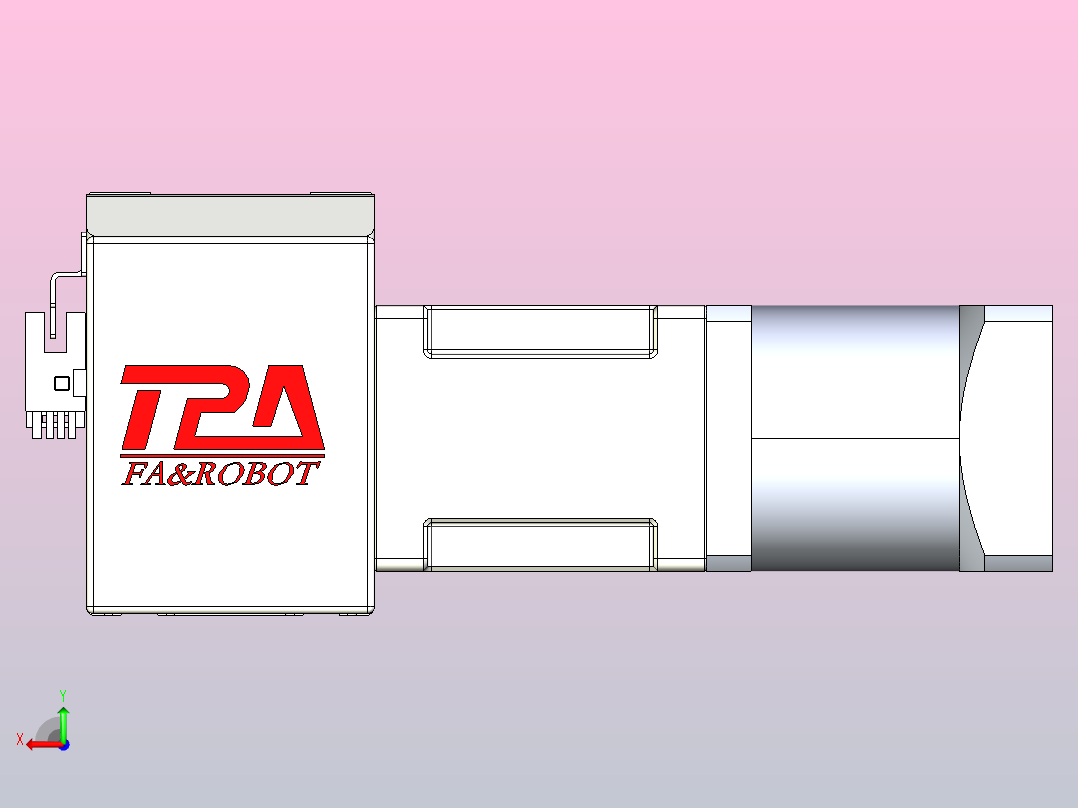 伺服电机集成皮带传动直线执行器TPA-OCB-60-140-L2150-DL-J60-N3后视图