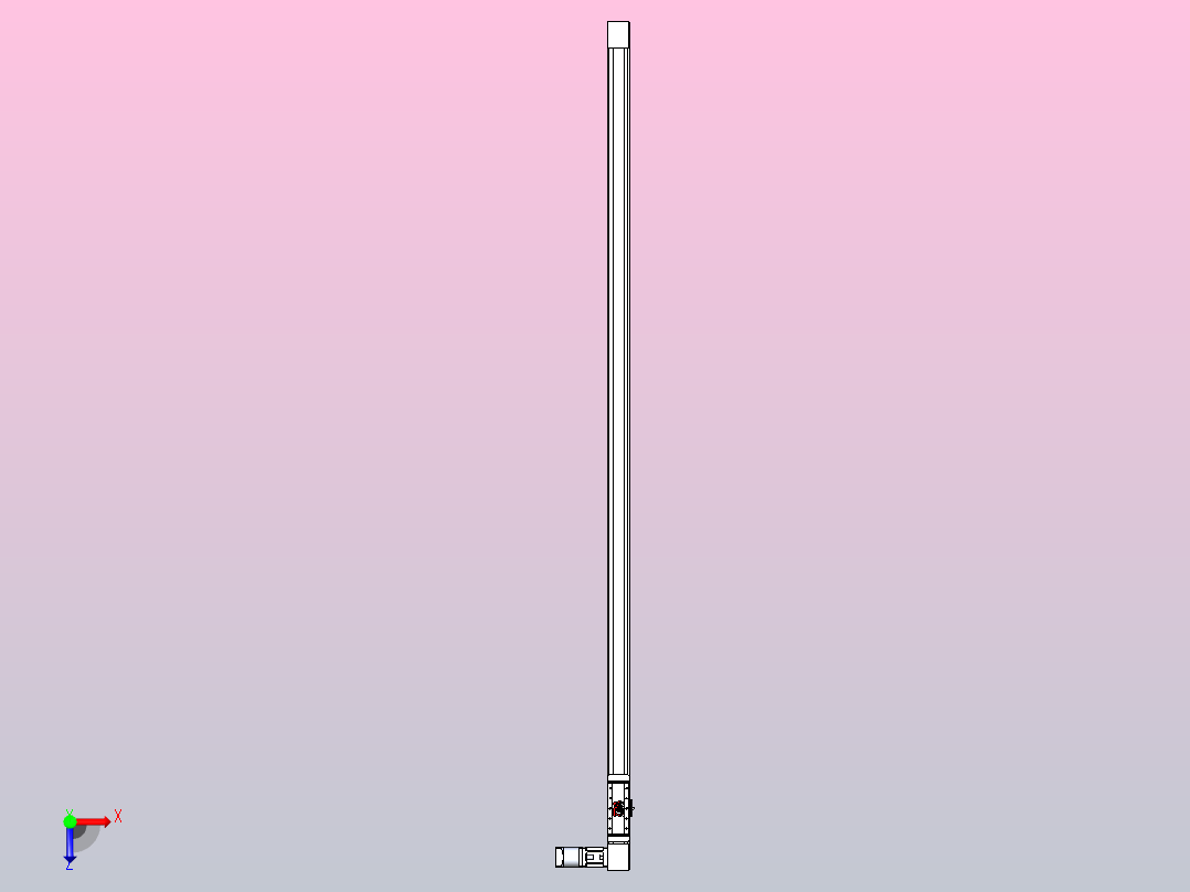伺服电机集成皮带传动直线执行器TPA-OCB-60-140-L2150-DL-J60-N3俯视图