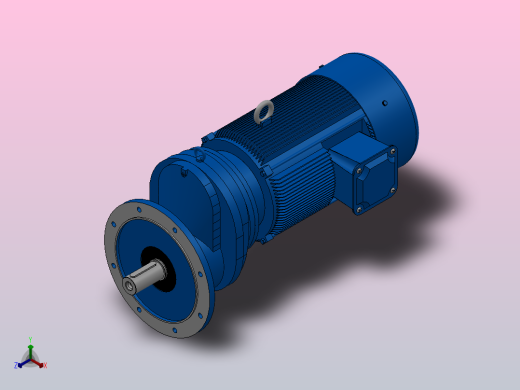 RXF107法兰轴伸式安装斜齿轮减速机RX107-Y18.5-4P-180M-M1-0°-Φ450