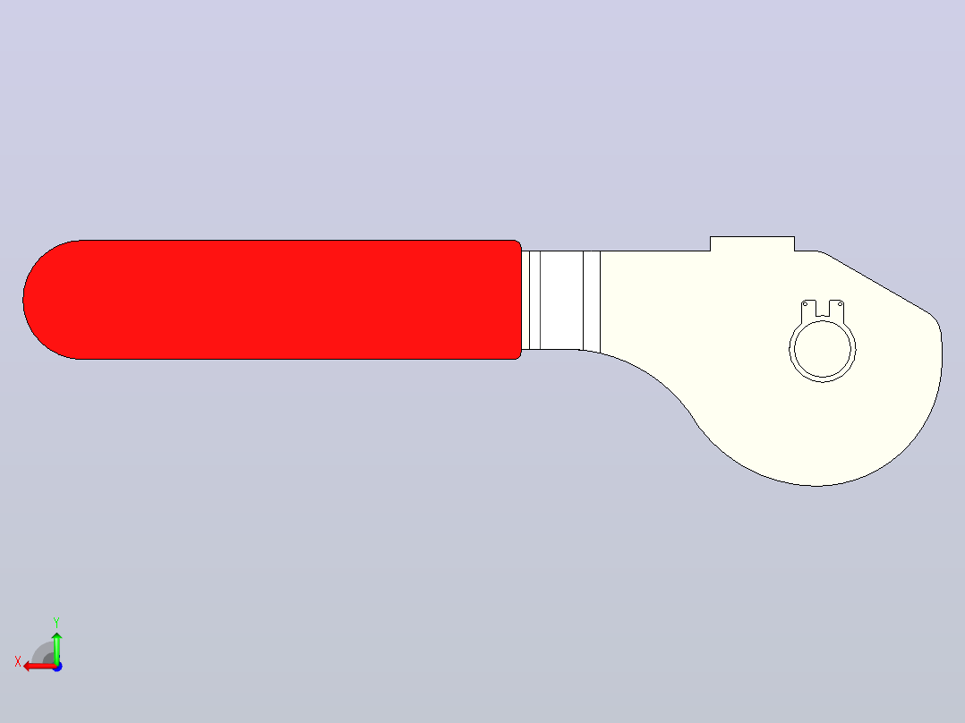 GN 917-8-GN917双凸轮手柄后视图