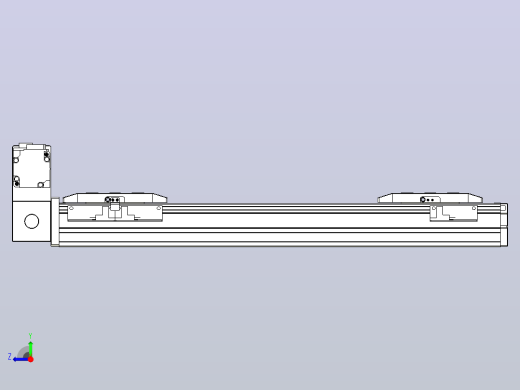皮带直线轴双滑块型TPA-GCBS-50-P42-L100-LU-M10-N3右视缩略图