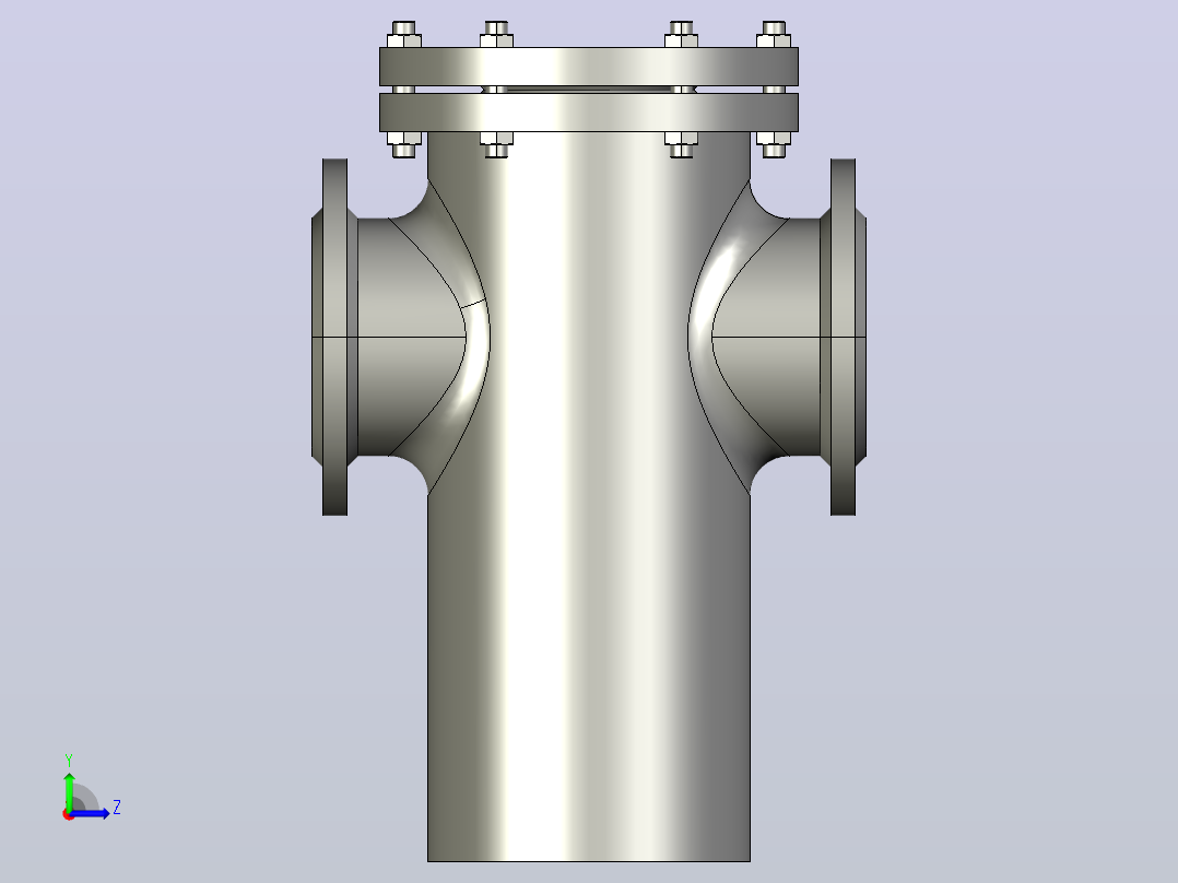 SD16C 篮式过滤器[200]左视图