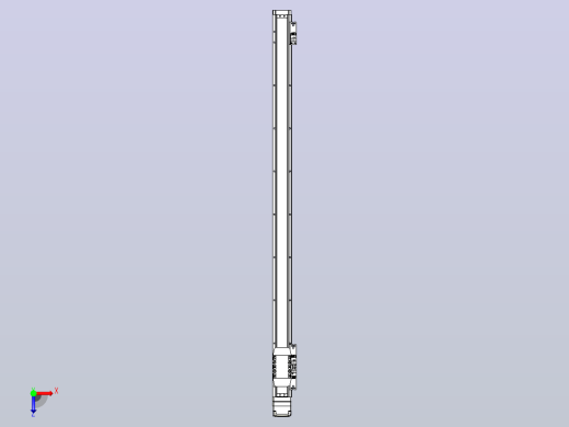 滚珠丝杠直线轴内置导轨TPA-GCR-40-1210C-L750-MP-M10-N3俯视缩略图
