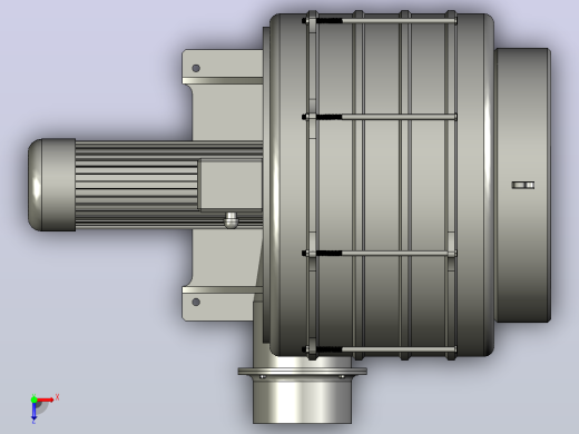 HTB125-100510HP5-stage透浦多段式鼓风机[HTB125-100510HP5-stage]俯视缩略图