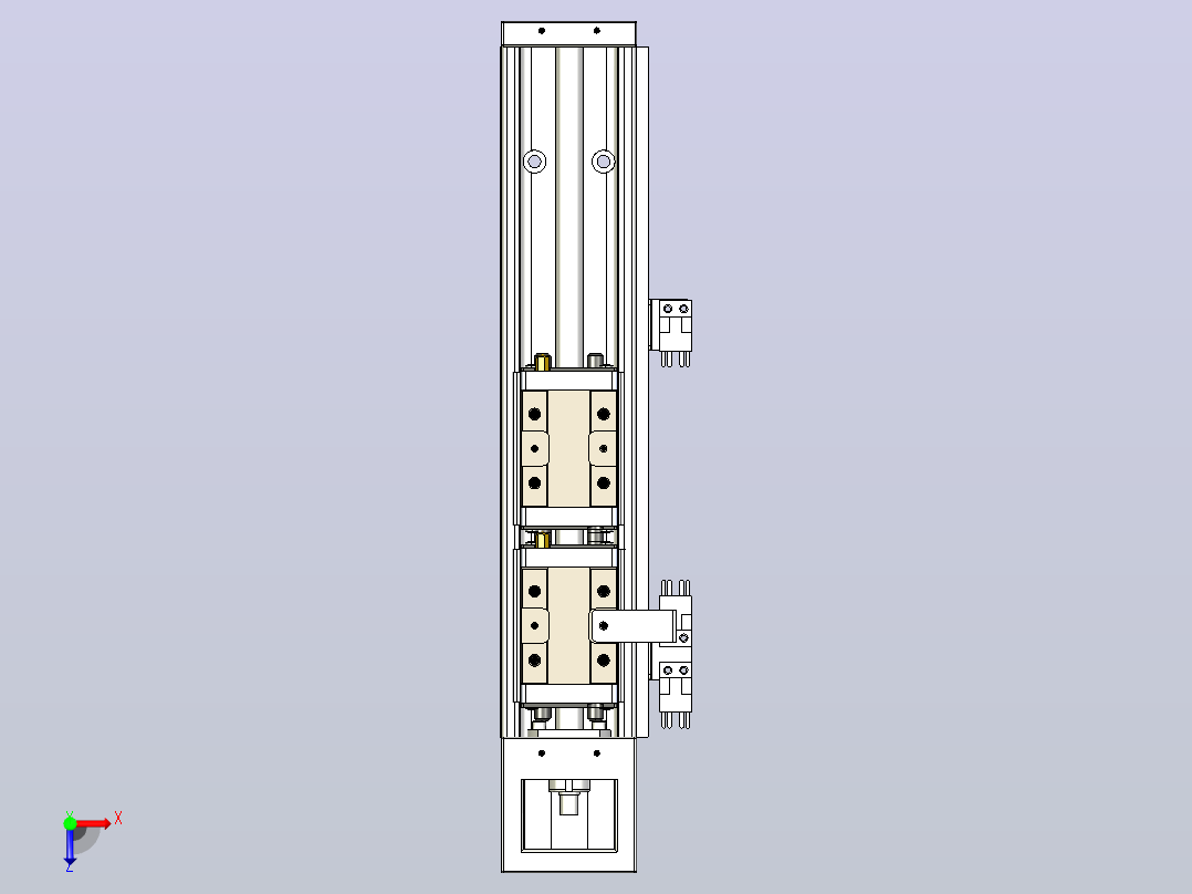 KK60-300A2-F0 模组 标准A2双滑座 KK60-A2-F0 替换上银俯视图
