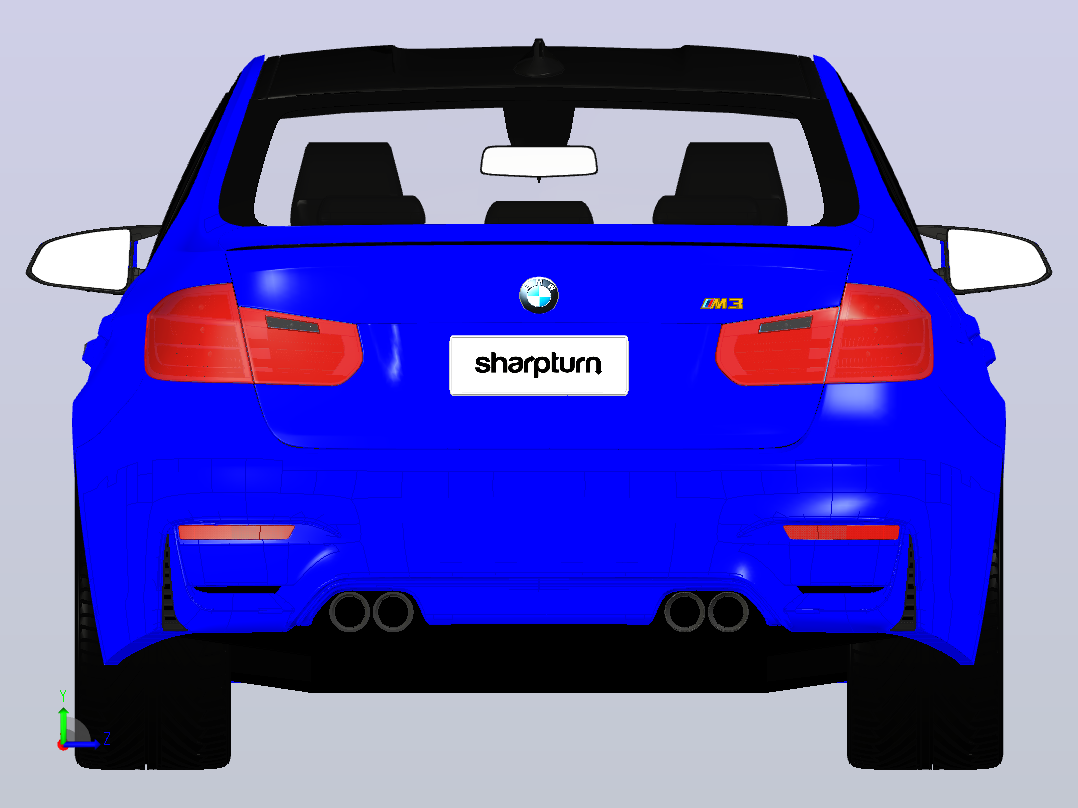 BMW汽车左视图