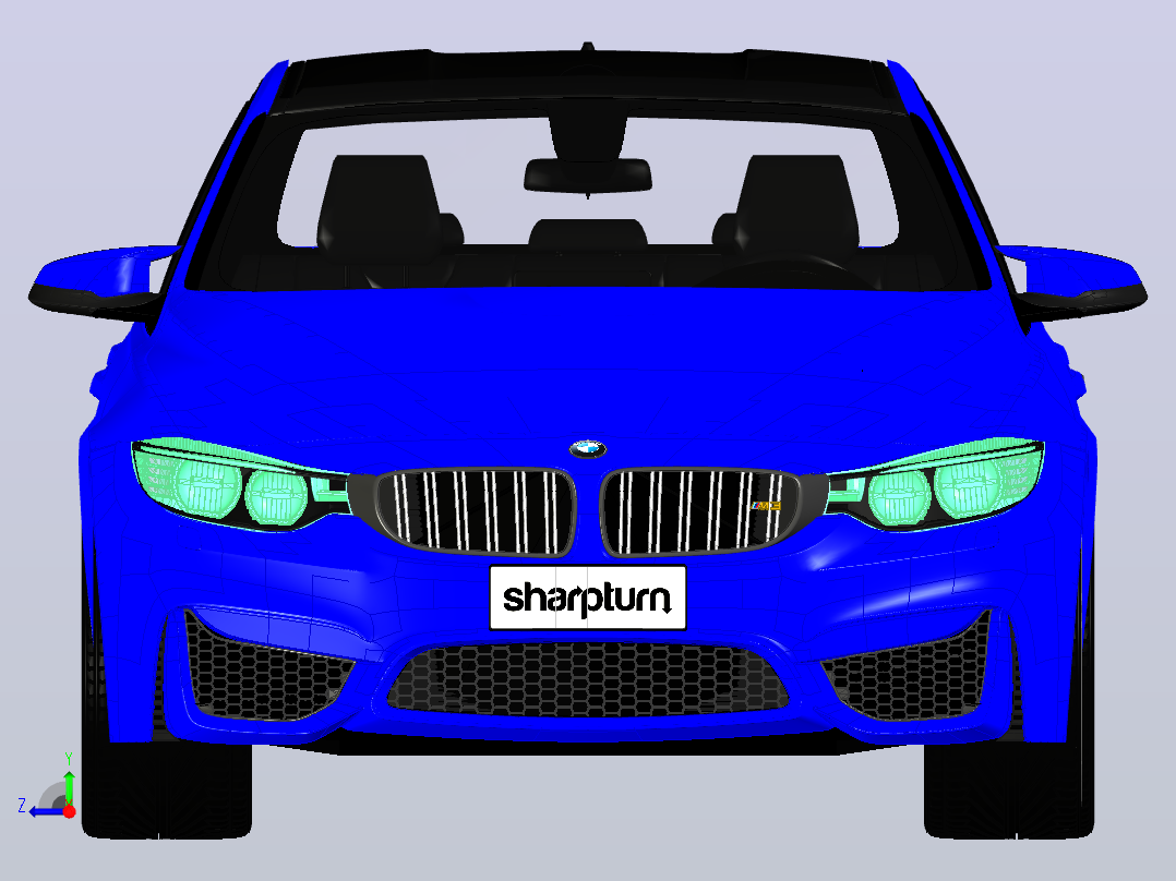 BMW汽车右视图