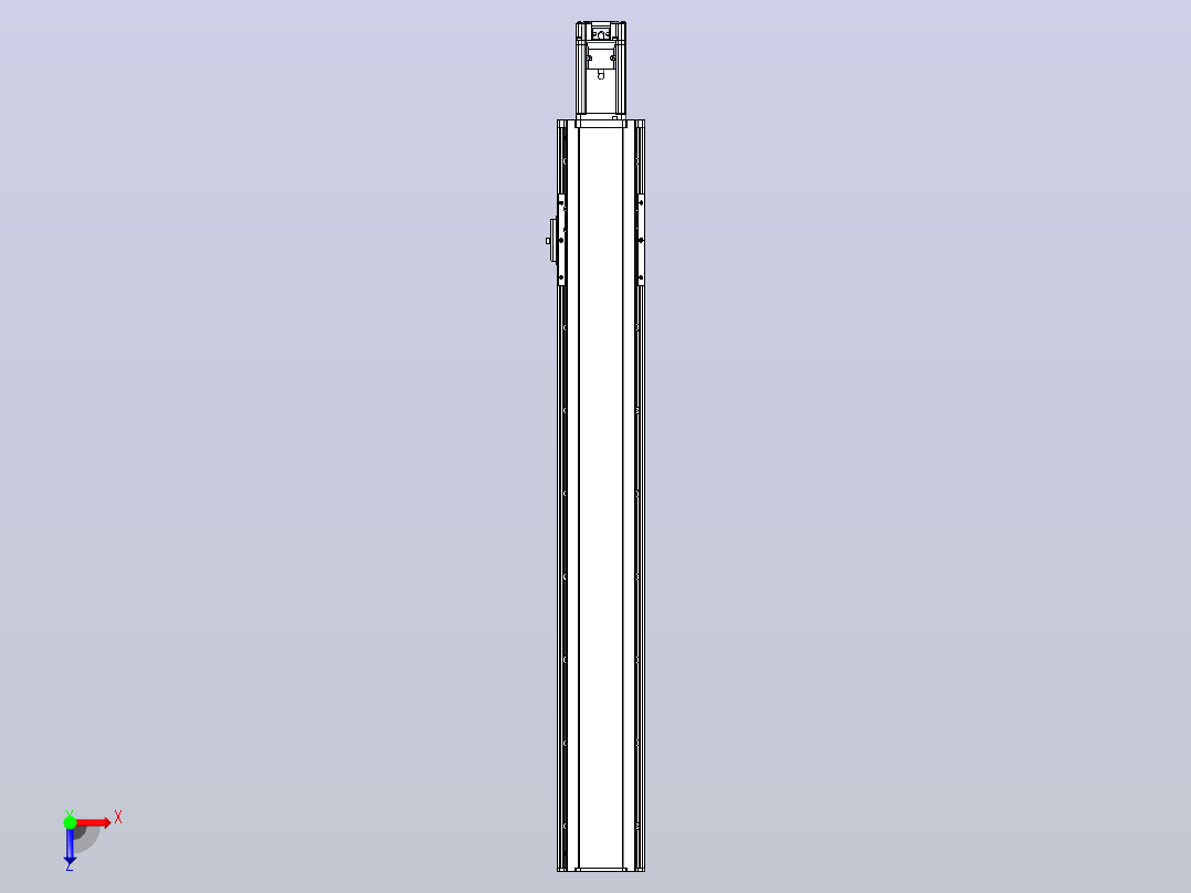日规模组半封闭丝杆TPA-HNR-105D-1610C-L650-M-C-P40-N3俯视图