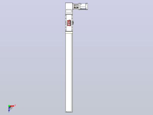 伺服电机集成皮带传动直线执行器TPA-OCB-100-192-L950-DL-J90-N3俯视缩略图