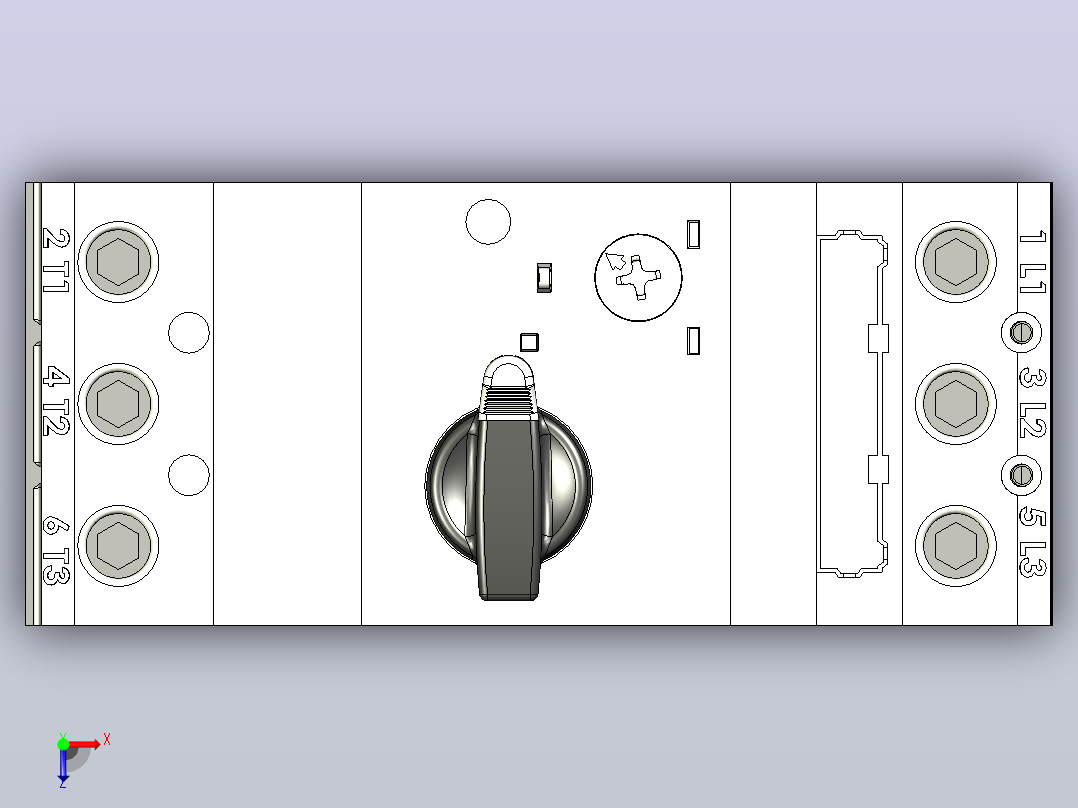 电机保护器MPW65 Weg俯视图