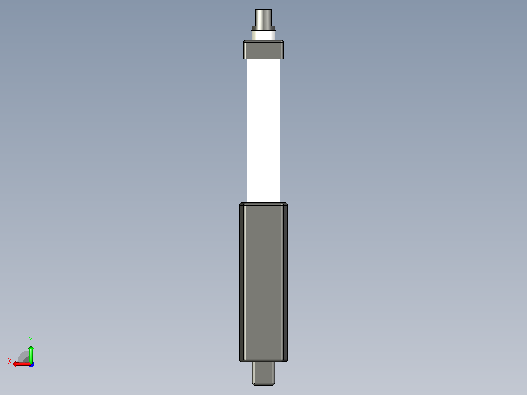JC35N线性致动器，行程2英寸，电动推杆后视图