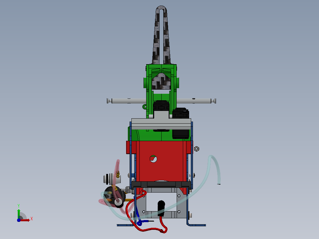 Agusta A-109 阿古斯塔 民用直升机 SolidWorks飞机前视图