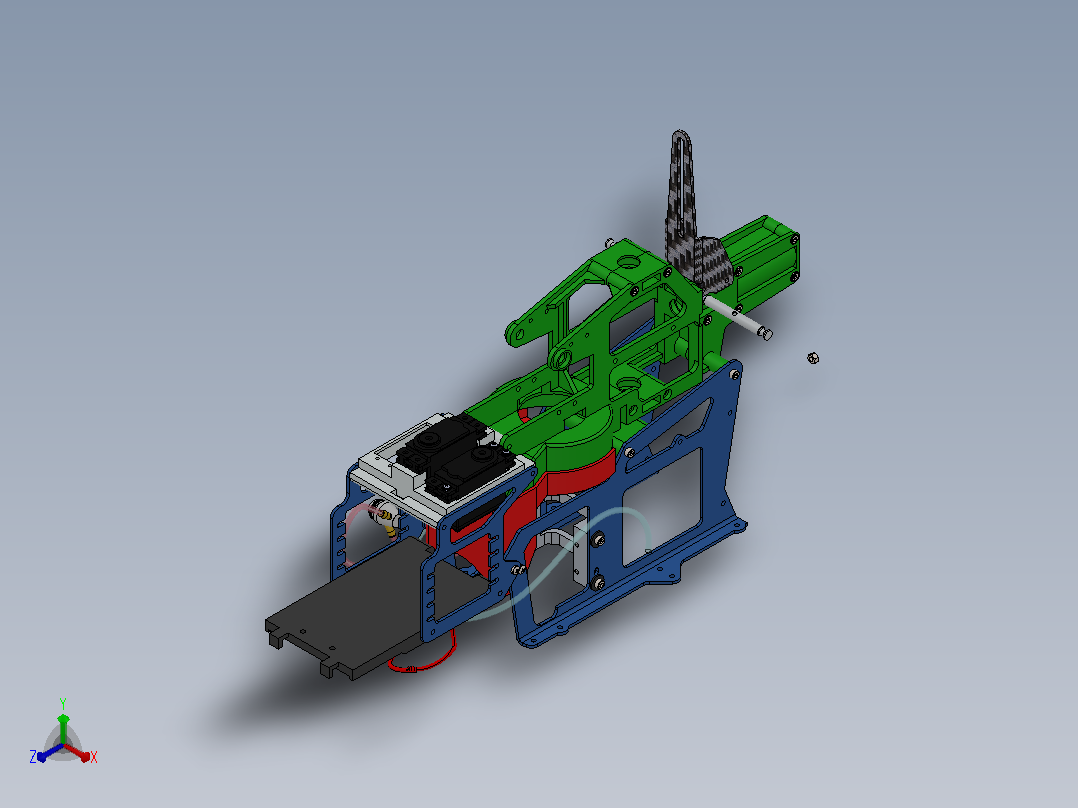 Agusta A-109 阿古斯塔 民用直升机 SolidWorks飞机正等轴测图