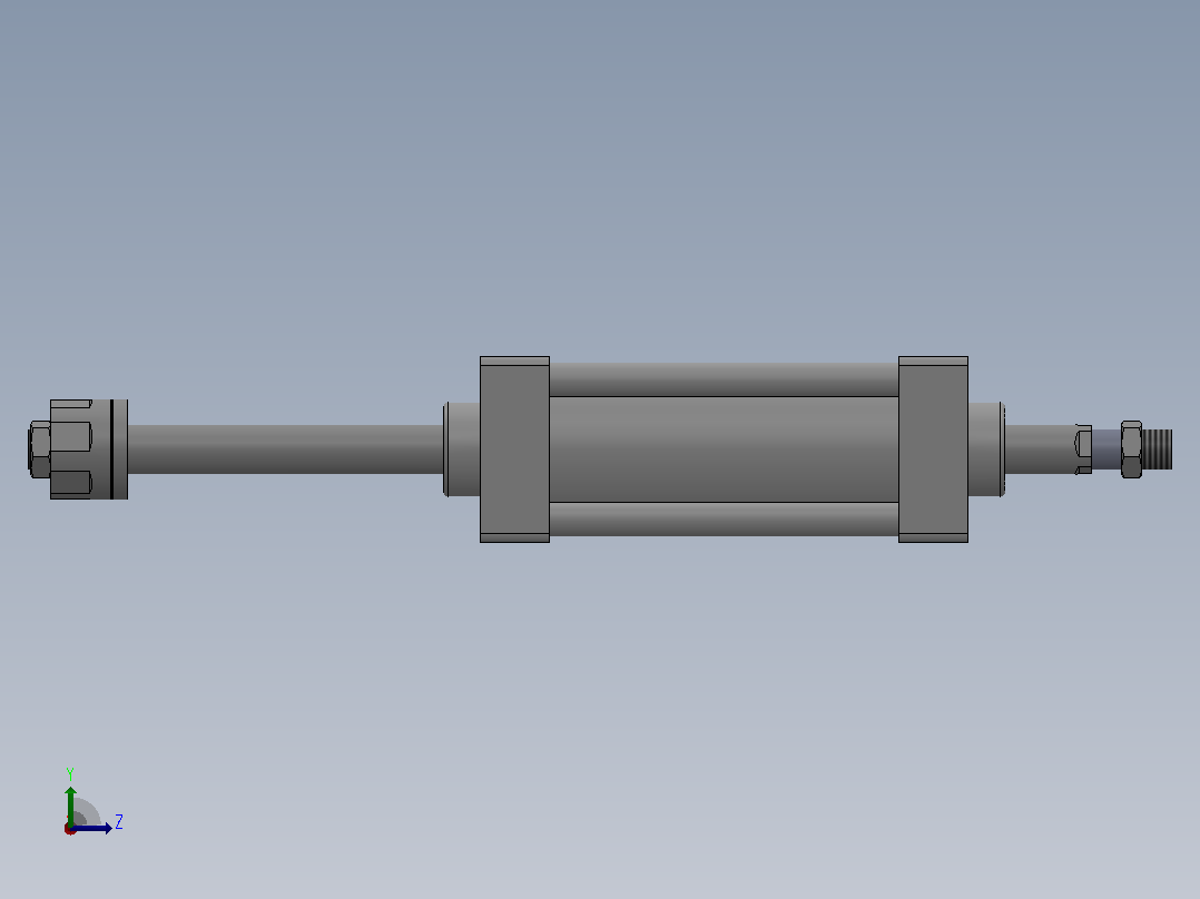SUJ双轴复动行程可调型气缸SUJ63×100-30---CS1U左视图