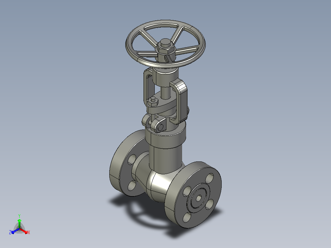 2500Lb-PN42.0 MPa[DN15]截止阀主视图