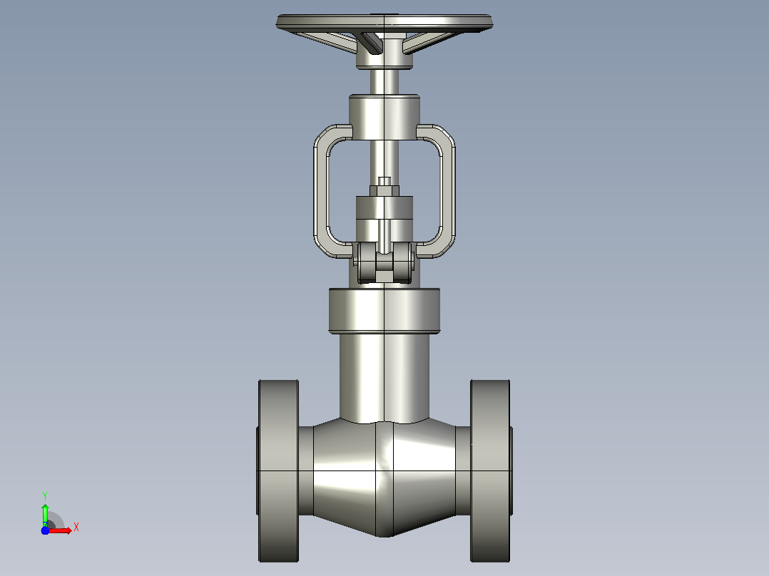 2500Lb-PN42.0 MPa[DN15]截止阀前视图