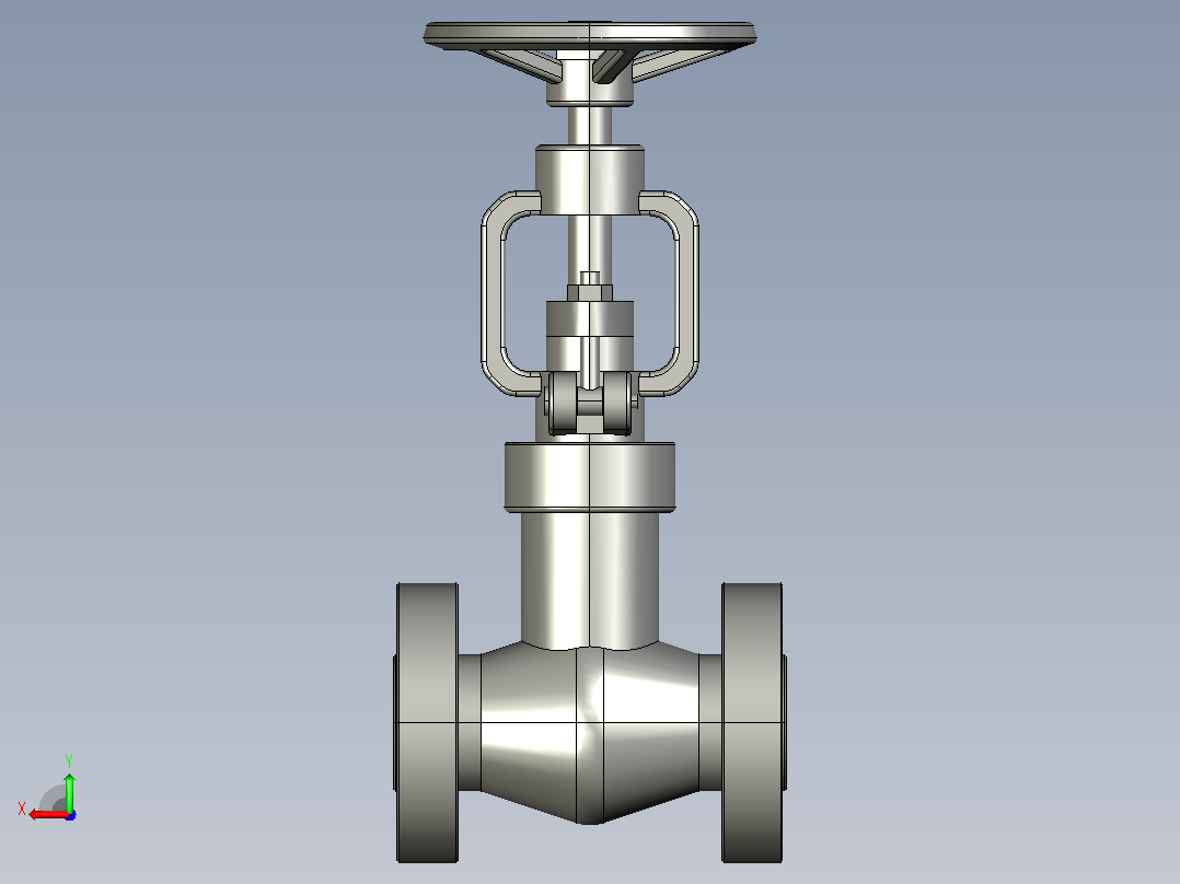 2500Lb-PN42.0 MPa[DN15]截止阀后视图