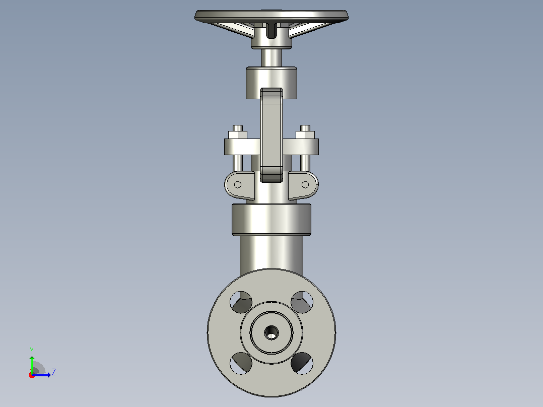 2500Lb-PN42.0 MPa[DN15]截止阀左视图