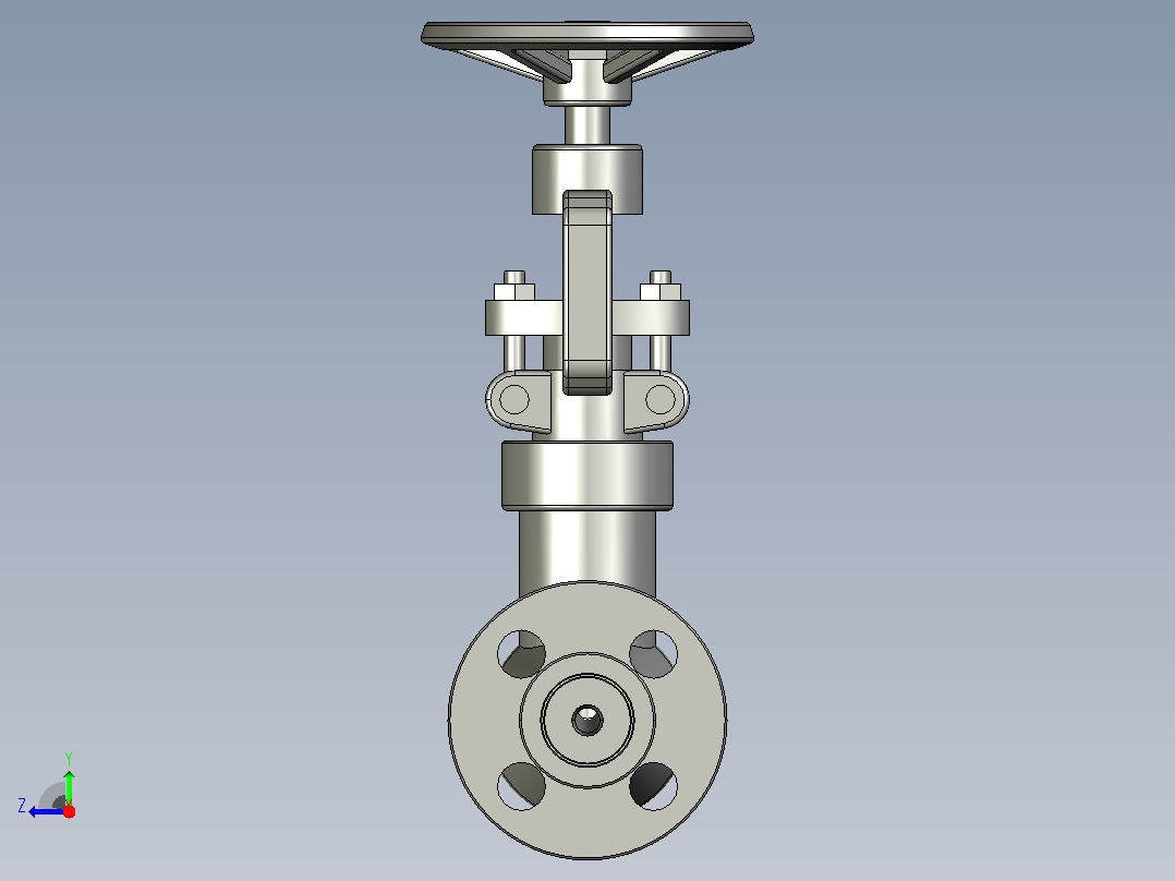 2500Lb-PN42.0 MPa[DN15]截止阀右视图