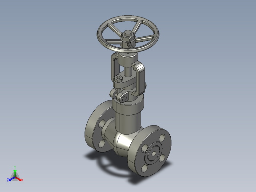 2500Lb-PN42.0 MPa[DN15]截止阀正等轴测缩略图